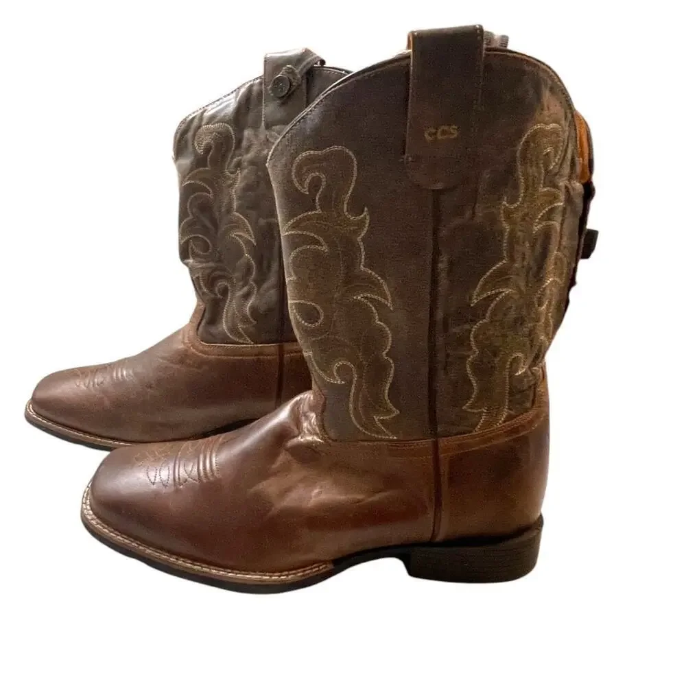Roper Men’s Sidewinder CCS Cowboy Boots – 12EE – New With Tags